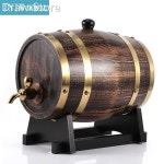 위스키 오크통 증류주 와인보관통 3L 코르크 술통 숙성용 배럴 발효통 로그 : 미니미니팩토리