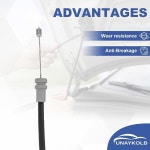 eAj 우나이콜브 후드 릴리스 케이블 W/핸들, 83-94 쉐보레 S10 블 , 92-94 GMC 지미, 91-93 소노마, 91-92 94 올드 15627455 912-003... 