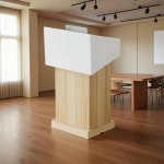 강의 리셉션 데스크 연단 스탠드 고급 클리닉 연설대 맞춤 제작 지원 필렛 처리 테이블 : 선데이마켓23