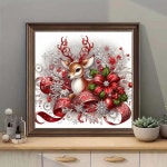 성인 초보자를 위한 YarnMate 크리스마스 다이아몬드 아트 키트, 페인팅 5D 풀 드릴 DIY 도트 젬 키트 벽 홈 데코 공예 14x14 인치 G8755... 