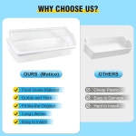 [2팩]W0321304 월풀 냉장고 도어 빈 WRS325FDAM01, WRS325FDAM02, WRS325FDAM04, ED5FVGXWS07과 호환되는 선반 교체 - WP03213... 