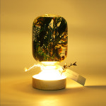 하바리움 원목 무드등 LED 코스터 원목 받침대 : 프레스코21