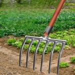 토양 경작 포크 농업  감자  고구마 정원용 4개의T파기 스페이드 손  듀티 스틸 : JD17