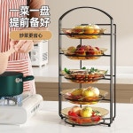주방 다용도 반찬 다층 야채 준비 벽걸이 수납 접시 랙 : 키타
