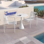 북유럽 파티오 카페 의자 야외 크림리 발코니 B&B 커피 미니멀리스트 가구 Tavoli Da Pranzo FYCC : 선데이마켓23