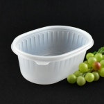 일회용 반찬용기 AJ (대) 타원 죽그릇 100세트(뚜껑포함) : 미소팩몰