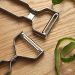 양장 진리 신형 275 스테인리스 스틸 조롱박 껍질 벗기는 도구 주방 감자 칼 오이 및 날카로운 필러 나이프 : 미주투