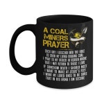 탄광 노동자 기도 머그잔 재미있는 선물 광산 커피 11온스 15온스 11oz Black : 믿음마켓몰
