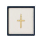 남녀용 RP 솔리드 14K 옐로우 골드 크로스 펜던트, 놀랍고 광택이 나는 펜던트 전용, 프리미엄 보석함, 수공예 가보 품질의 미국산 종교 보석... 