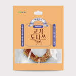 주베베 고기 도나쓰 맛보고 뜯고 즐기고 오래먹는 껌 간식 닭+황태, 30g, 1개 : 펫츠럽