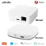 Tuya 스마트 유선/무선 Zigbee 3.0 게이트웨이 허브 브리지 라이프 APP 자동화 장치 Alexa Google 용 음성 원격 제어 : 베스트77스토어2