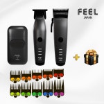 필 바리깡 FEEL D700트리머+D900클리퍼+D100면도기 세트 하이드론 저소음 바리깡 : 소울뷰티