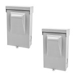 ICOL 2팩 60암페어 비융합 연결 해제 스위치, AC 연결 해제 금속 상자, 60A 2극 3선 1상 240VAC, 에어컨용 풀아웃 스위치 : 써틴월드쇼핑