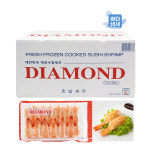 초새우 초밥용새우 3L 큰사이즈 1박스(140g X 20팩)480마리 다이아몬드새우 초밥 : 바다냄새