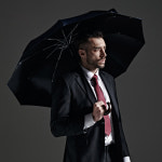 고티바쉬 커브드 암막 3단 우산 접이식 튼튼한 고급 양산 남자 자외선차단 답례품 판촉물 (G6301) : 휴즈랩