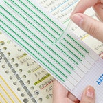 DS AW 160 스티커 방수 문구 학교 메모장 메모 용품 라인 패드 투명 종이 B : 뉴런리프트