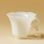 [다도 다기] 예향원 핸드메이드 중국백 빙종옥 플라워 찻잔 40ml C-5764 : 예향원