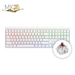 체리 MX 2.0S RGB MX2A 사무용 풀배열 기계식 키보드 화이트, 갈축 : CHERRY 공식인증판매점