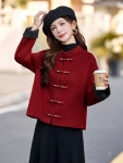 캐시미어 재킷 숏 여성 코트 하이 가 겨울 스타일 짧 : 도도다몰