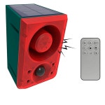 태양 운동 감지 경보등, WONFAST 130db 사운드 경고 스트로브 사이렌 라이트, 총성 개 짖는 소리 및 농장 빌라 헛간 닭장을 위한 20대 맞춤... 