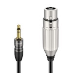 J&D XLR에서 3.5MM 마이크 케이블 - PVC 쉘 XLR 여성에서 TRS 남성 : 트렌딜몰