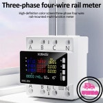 TUYA Wifi/NO 전력 에너지 미터 DIN 레일 3 상 AC 85-290V 모니터 스위치 보호기 : 베스트77스토어2