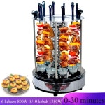 전기 6/8/10 포크 홈 무연 바베큐 그릴 자동 회전 꼬치 구이 케밥 기계 : 스마트랩팩토리구대16