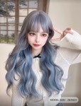 투톤가발 웨이브가발 앞머리 내추럴 : 이뿐가발잡화점