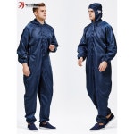 점프슈트 후드 발 달린 남녀 정전기복 옷 무진동복 방진복 작업복 S 푸른 색 : 살림상점14