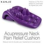 간조 플렉스 경추 견인용 단단한 목 쿠션, 및 어깨 이완기, 정렬을 위한 지압 포인트가 있는 베개, 조절 가능한 견고함 1 Original Neck... 