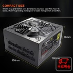 1개 750w 110V/220V 풀 모듈 PC 파워 서플라이 액티브 골드 80 플러스 24핀 ATX 신형 게이머용 전원 공급 장치 : 다이렉트상사2