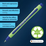 슈나이더 익스프레스 프리미엄 파인라이너 0.8mm 다공성 포인트 연두색 배럴 파란색 잉크 : 트렌딜몰