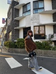에그이즈 25FW 그루밍 트루퍼햇 퍼 모자 귀달이 : blooming fig
