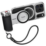 아이폰호환 17프로 휴대폰 브이로그 비디오 촬영을 위한 마그네틱 카메라 그립 스마트폰 : 바이앤브릿지