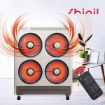 신일 전기히터 무소음 연기없는 고효율 팬히터 온풍기 4구 아이보리그레이 : 야무진상회