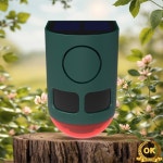 태양광 적외선 동작 감지 센서 알람 스트로브 라이트 포함 129dB 고음 경보기 마당 농장 정원용 : 트레이드셀39