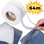 64M 자기 접착 바지 밑단 테이프 부직포 양면 INTERLINING DIY 의류 길이  White 64M 1.2cm wide : 에브리바이마켓