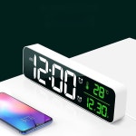 탁상시계 LED 와이드뷰 알람 전자 탁상용 무소음 디지털벽시계 밟기조절 온도 노안세대의 : 뉴스타홀