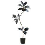 고무나무 흑금강 대형 바이오닉 자연친 실내 인테리어 화분 모조녹색 소파 장식 식물 거실 : 꽃내음-마켓