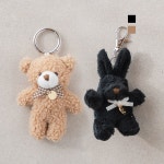 베어몽&코코 바니 키링 강아지 고양이 인형 악세사리 매트키링 : 펫츠앤미스토어