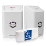 여자화장실 벽걸이 위생용품 생리대수거함 에티켓큐 국내생산 : 센스큐
