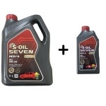 에쓰오일 세븐레드 9 SQ 0W30 4L 1개+1L 1개 가솔린 엔진오일 : 킹오일11