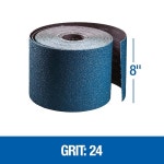 머서 인더스트리 402024 지르코니아 천 바닥 샌딩 롤, 8인치 x 25야드, 그릿 24X : YS글로벌10