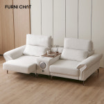 퍼니챗 몬스터 5인용 코너형 이지클린 패브릭 무빙소파 슬라이드 모션소파 : 퍼니챗