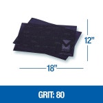 머서 인더스트리 449128080 12인치 x 18인치 바닥 샌딩 스크린 시트, 80그릿 10팩 Pads 20 Grit : YS글로벌10