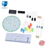 GREATZT 1/2세트 CD4017 컬러풀 음성 제어 회전 LED 라이트 키트 DIY 예비 학생 실험실용 : 위쉬마켓98