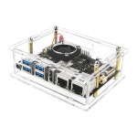 Visionfive 2 RISC-V 보드용 투명 쉘 아크릴 케이스 StarFive JH7110 프로세서 통합 3D GPU 보호 박스 포함 : 유진부품상사