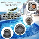 Gopbod 열 조절기 #77707-0010, 38000-0007S는 마스터템프 400 250 125 200 300 333 모델 및 스타라이트 풀 스파 히터 SR200 SR333... 