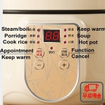 220V 가정용 전기 요리 냄비 스마트 12h 예약 스틱 밥솥 2L 대용량 다기능 : 다이렉트상사3