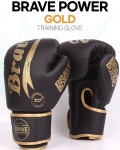 복싱 파워글러브 무광블랙  골드 1P 트레이닝 권투 장갑 : 마원